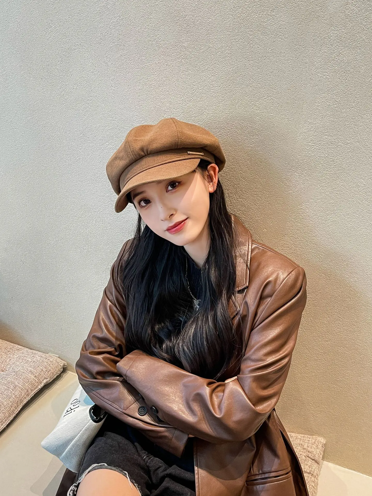 Women Duck Tongue Beret Hat Autumn Winter Korean Style — feature 5