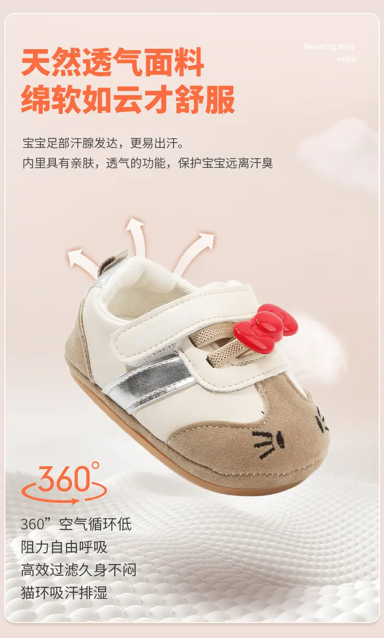 Baby Shoes 0-18 Months Soft Sole Spring Fall — feature 15