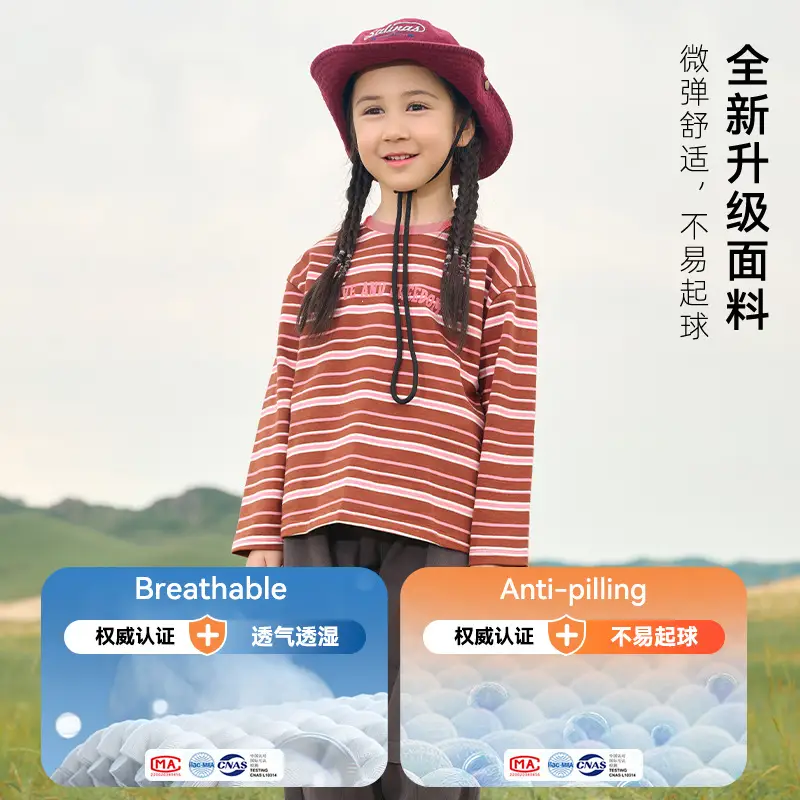 Cotton Striped Long Sleeve Boys T-Shirt Spring Fall - Image 7