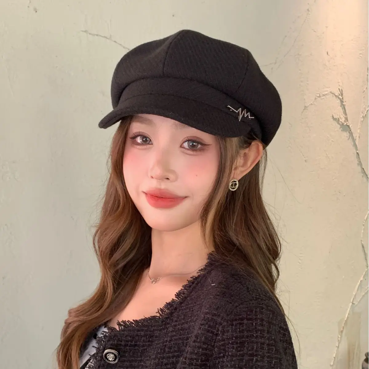 Women Beret Large Head Circumference Face-Slimming Hat - Image 8