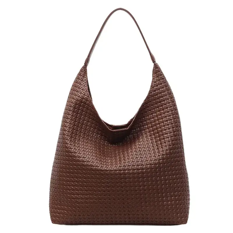 Women's Woven Bucket Bag Large Capacity Autumn 2025 - Image 4