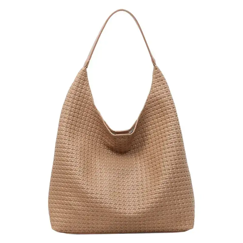 Women's Woven Bucket Bag Large Capacity Autumn 2025 - Image 5