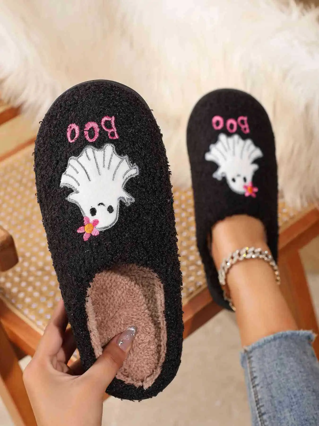 Cross-Border Winter Cotton Slippers Women Warm Non-Slip - Image 2
