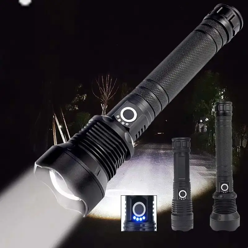 Cross-Border P70 Flashlight Waterproof USB Charging Telescopic Zoom Multi-Function — feature 2