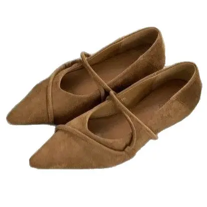 French-Style Pointed-Toe Flat Shoes with a Sense of Design, 2025 Autumn New Collection, Suitable for Pairing with Skirts, Women's Shoes, Vintage Mary Jane Shoes - Image 7