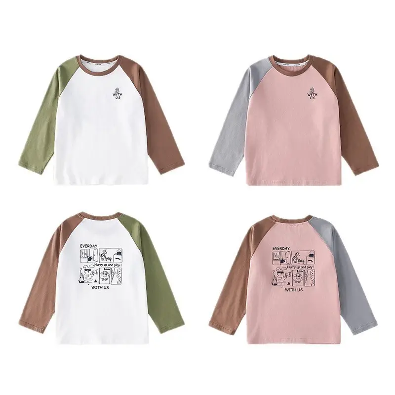 100% Cotton Boys T-Shirt with Sleeve Embroidery