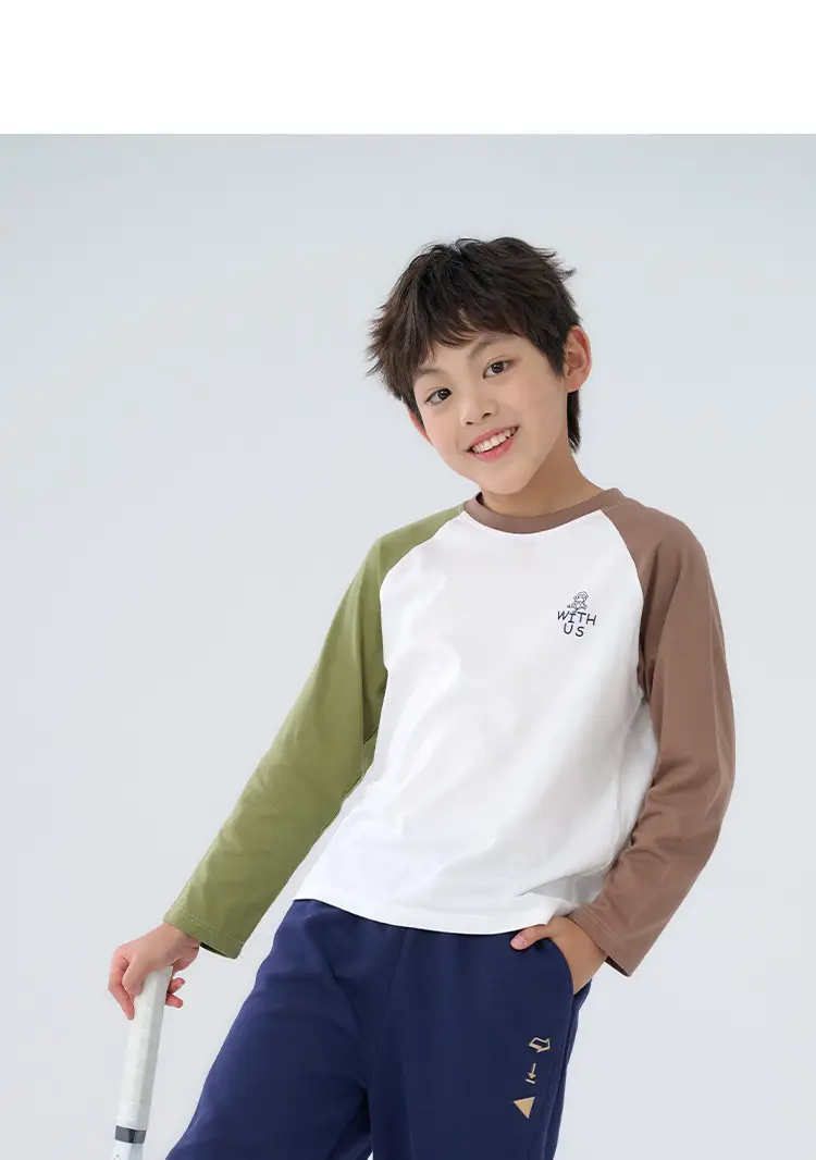 100% Cotton Boys T-Shirt with Sleeve Embroidery — feature 23