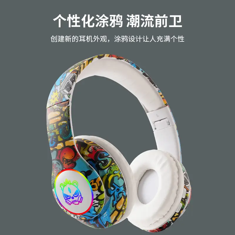 Bluetooth Headset with LED Lights & Colorful Design - Image 5