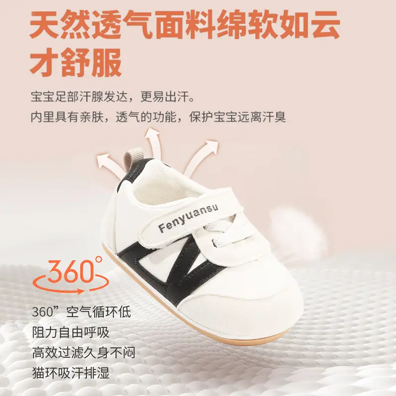 New 0 to 1 Year Old Baby Shoes Soft Sole Baby Toddler Shoes for Men 6-8-12 Months Infants and Girls Spring & Fall Models