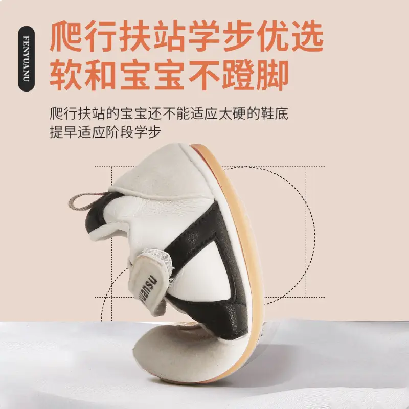 New 0 to 1 Year Old Baby Shoes Soft Sole Baby Toddler Shoes for Men 6-8-12 Months Infants and Girls Spring & Fall Models