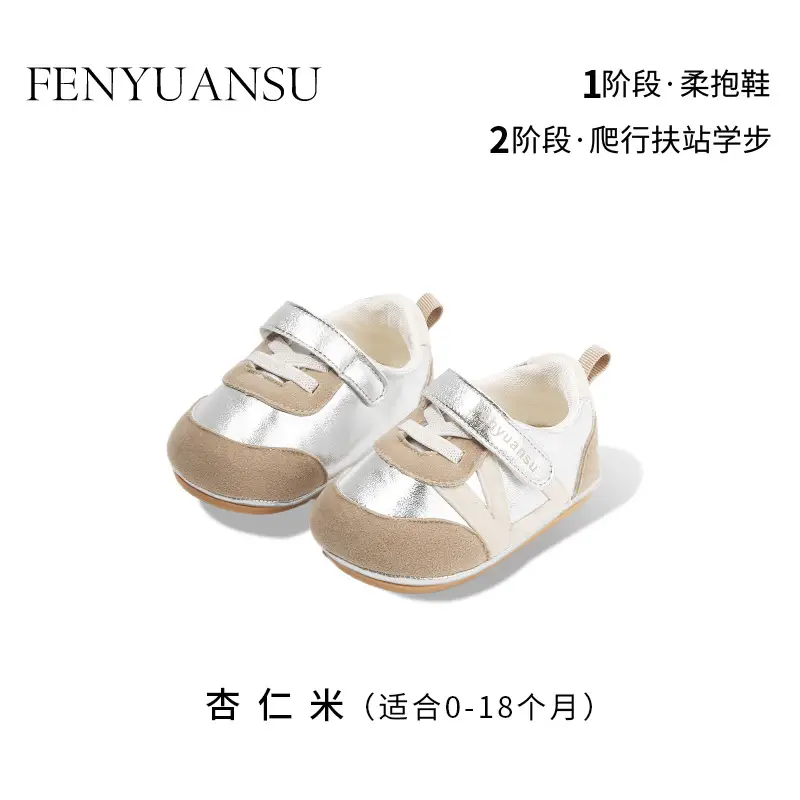 New 0 to 1 Year Old Baby Shoes Soft Sole Baby Toddler Shoes for Men 6-8-12 Months Infants and Girls Spring & Fall Models