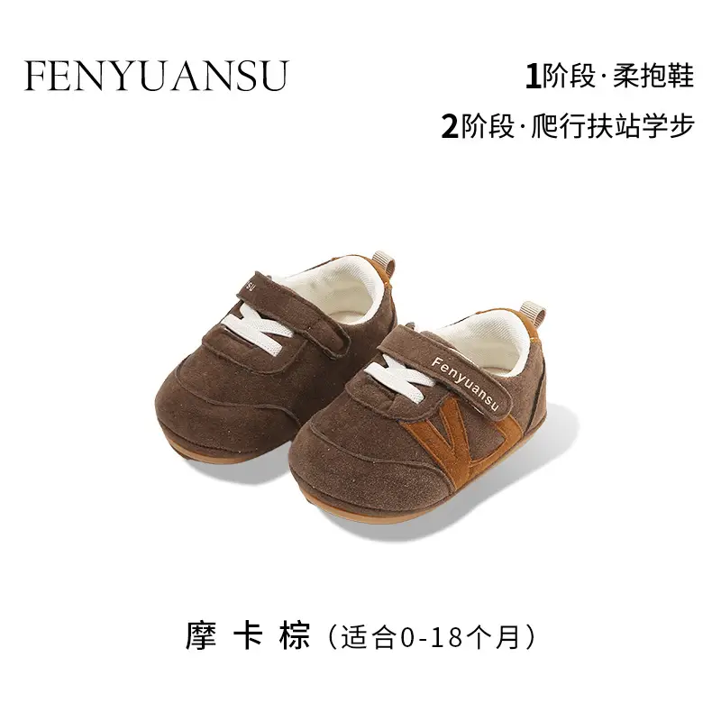 New 0 to 1 Year Old Baby Shoes Soft Sole Baby Toddler Shoes for Men 6-8-12 Months Infants and Girls Spring & Fall Models