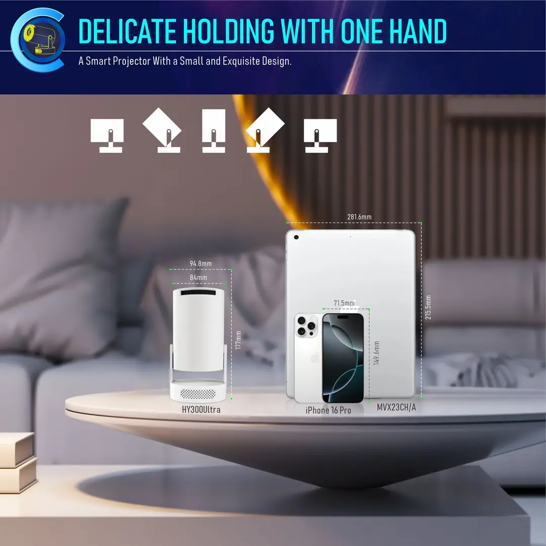 Cross-Border Hy300Ultra Projector 1080P Hd 4K Smart Home Portable Mini Hy300 Projector — feature 11