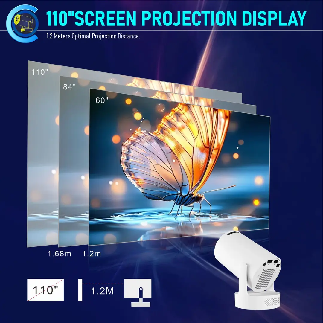 Cross-Border Hy300Ultra Projector 1080P Hd 4K Smart Home Portable Mini Hy300 Projector — feature 4