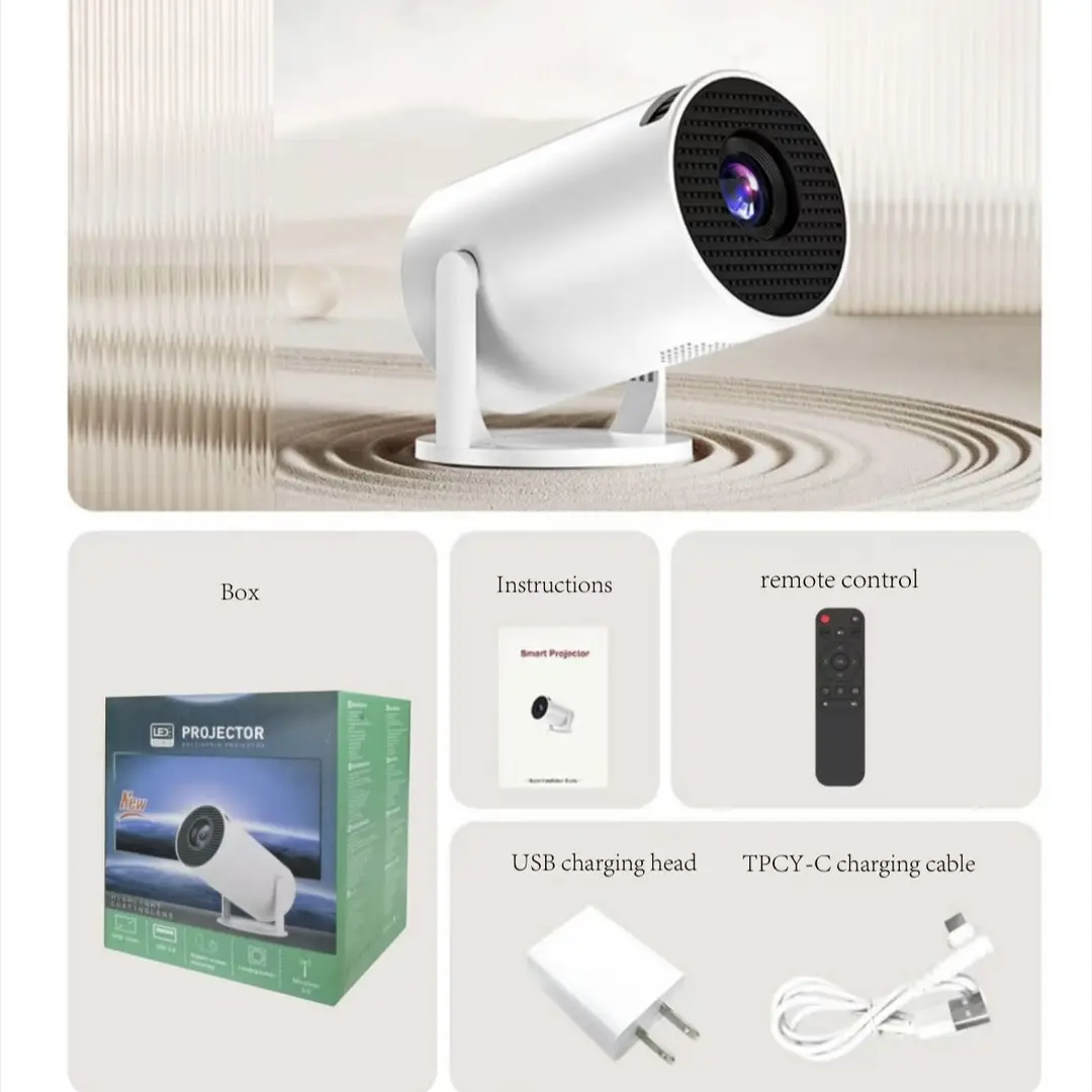 Cross-Border Hy300Ultra Projector 1080P Hd 4K Smart Home Portable Mini Hy300 Projector