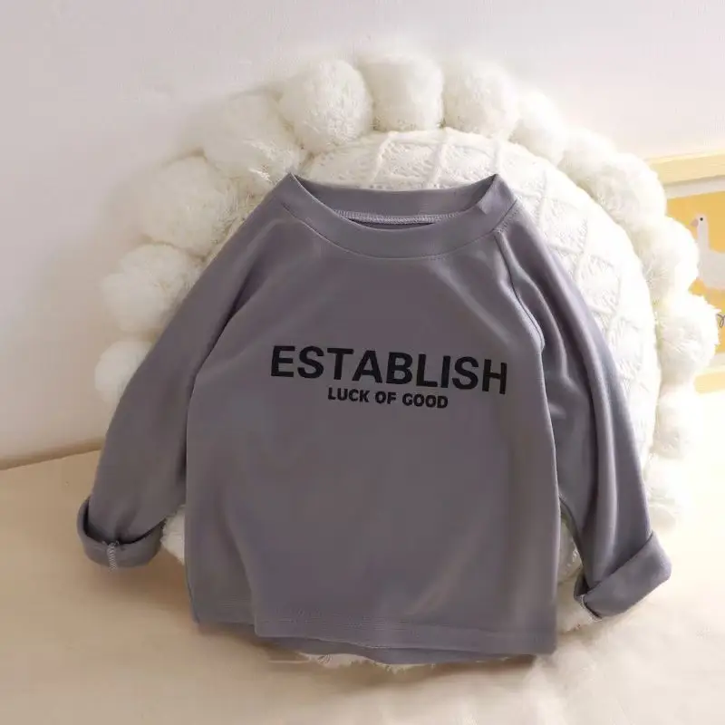 Girls Pink Sweatshirt "ESTABLISH" Print - Image 8
