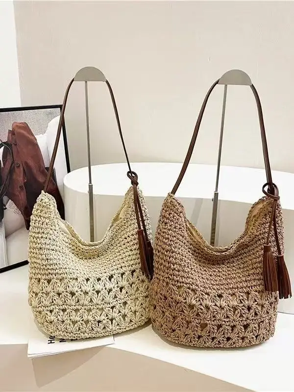 2025 Straw Shoulder Bag Women's Factory Casual Western Style - Image 2