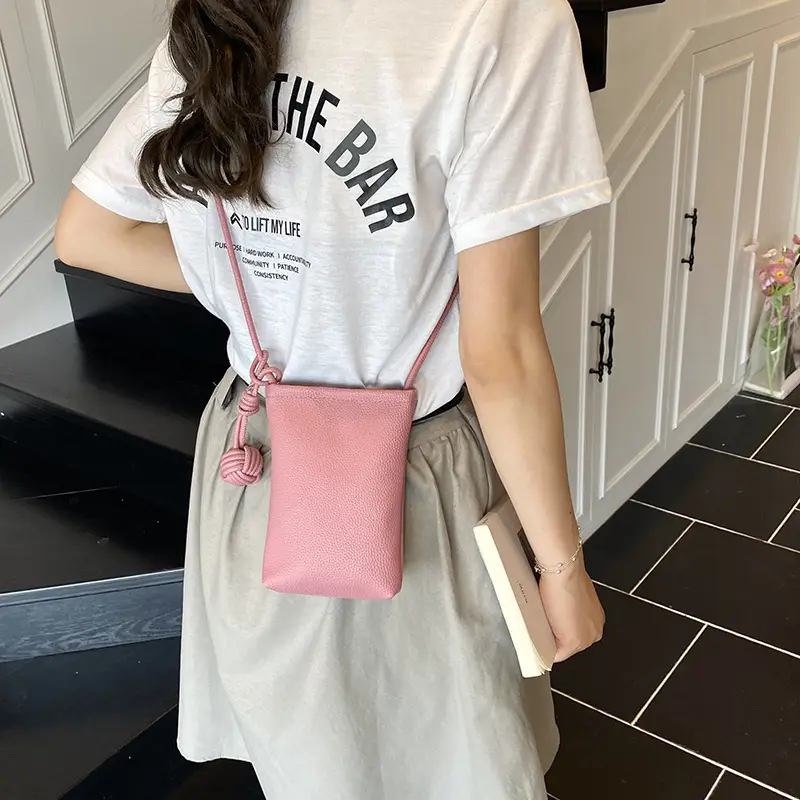 Women's Beige Knot Shoulder Bag with Crossbody Strap - Image 7