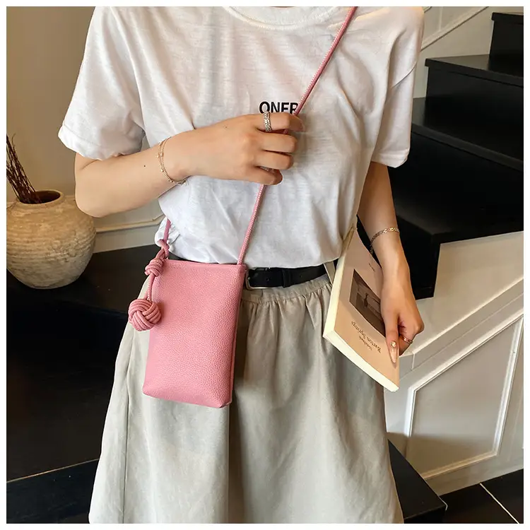 Women's Beige Knot Shoulder Bag with Crossbody Strap — feature 11