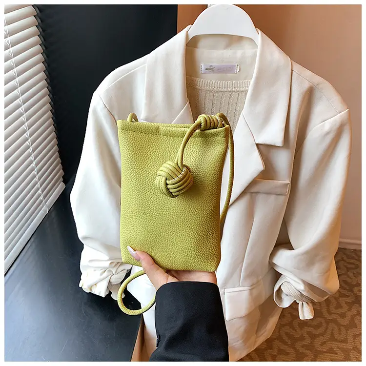 Women's Beige Knot Shoulder Bag with Crossbody Strap — feature 17