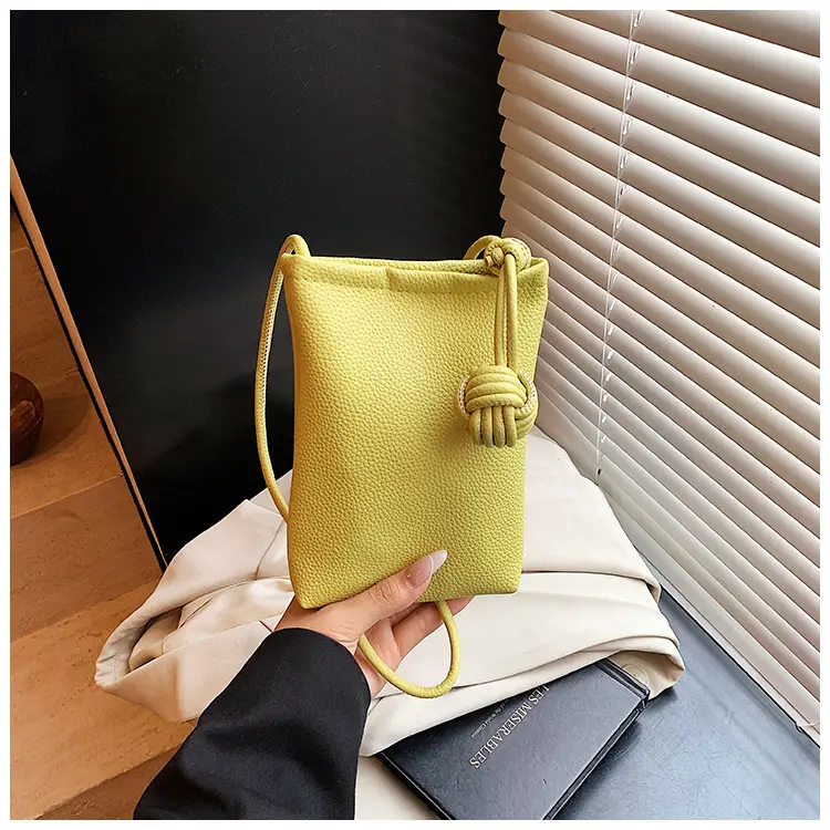 Women's Beige Knot Shoulder Bag with Crossbody Strap — feature 19