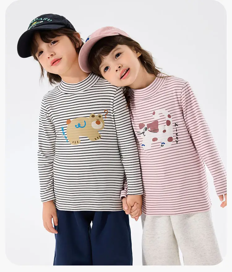 Dudujia Kids T-Shirt Long Sleeve Winter Bottoming Girls Boys — feature 11