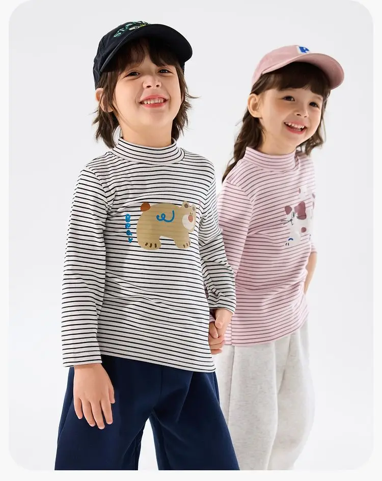Dudujia Kids T-Shirt Long Sleeve Winter Bottoming Girls Boys — feature 15