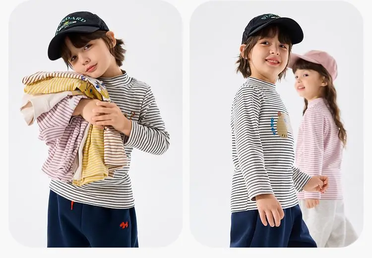 Dudujia Kids T-Shirt Long Sleeve Winter Bottoming Girls Boys — feature 16