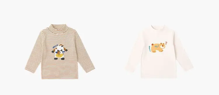 Dudujia Kids T-Shirt Long Sleeve Winter Bottoming Girls Boys — feature 9