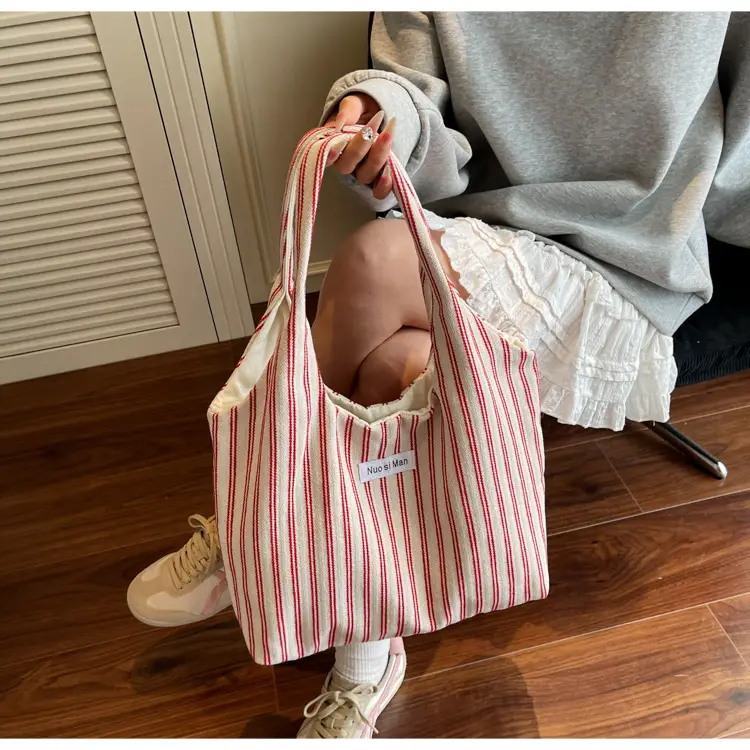 Women Striped Shoulder Bag Large Capacity Commuter — feature 14