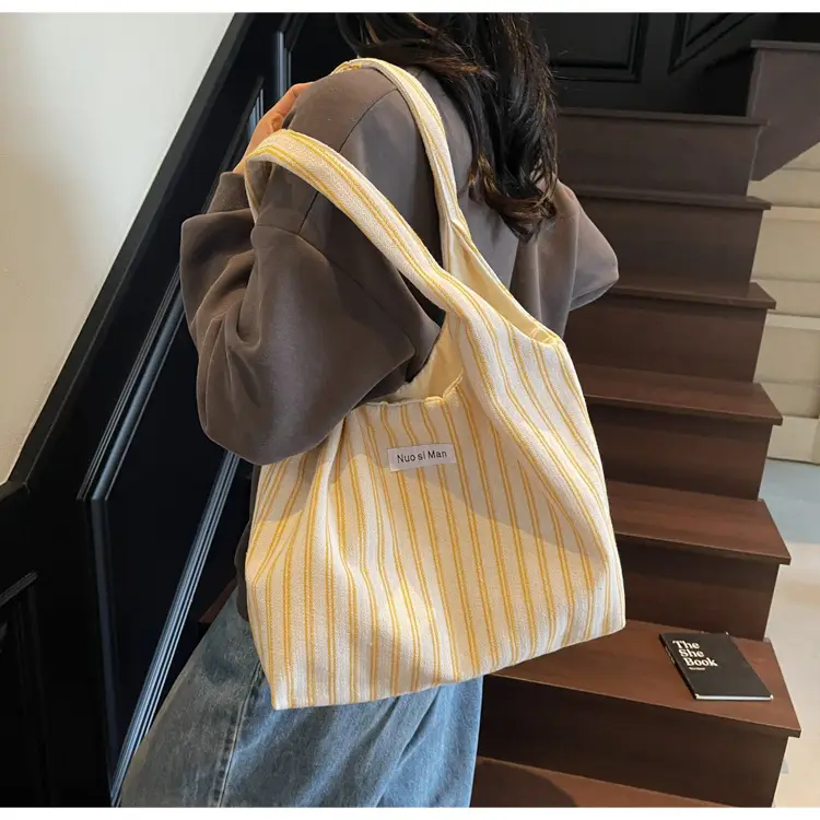 Women Striped Shoulder Bag Large Capacity Commuter — feature 21