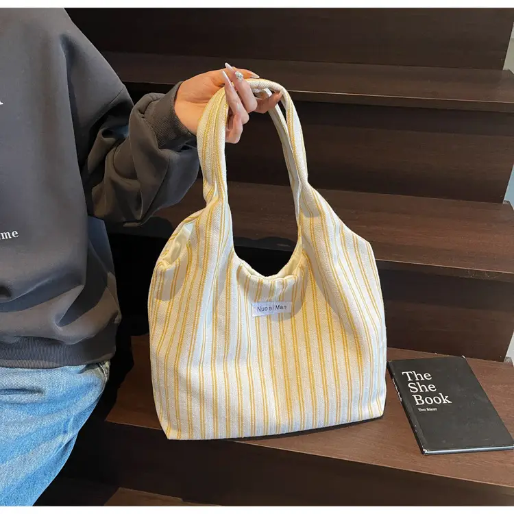 Women Striped Shoulder Bag Large Capacity Commuter — feature 22