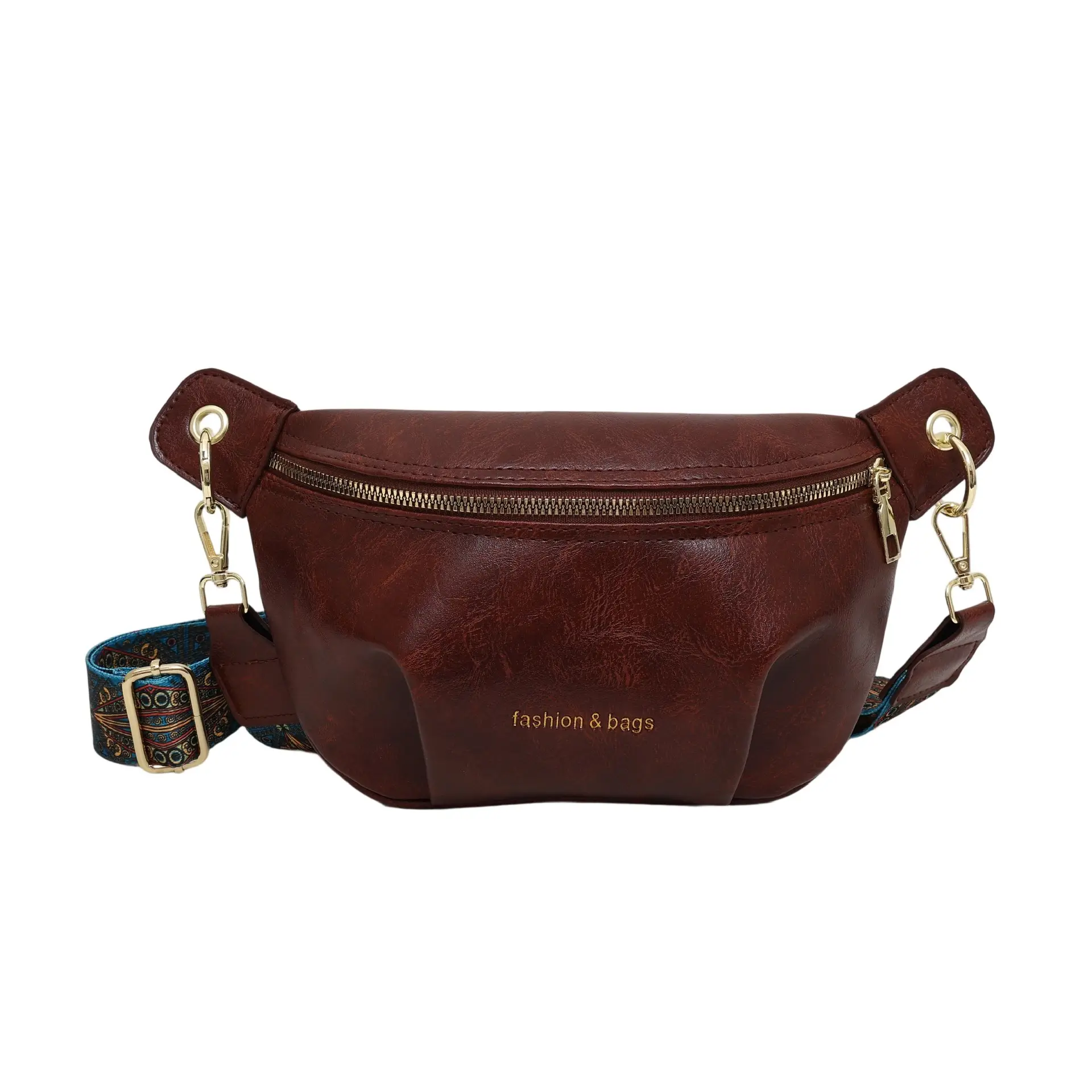 Retro Textured Pu Chest Bag Women's Shoulder Crossbody - Image 3