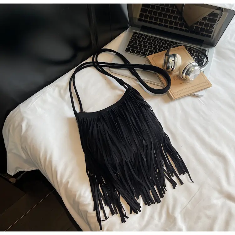Tassel Crossbody Bag for Women Brown Leather Commuter — feature 22