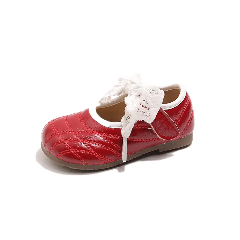 2025 Baby Round Toe Leather Shoes with Bow — feature 11