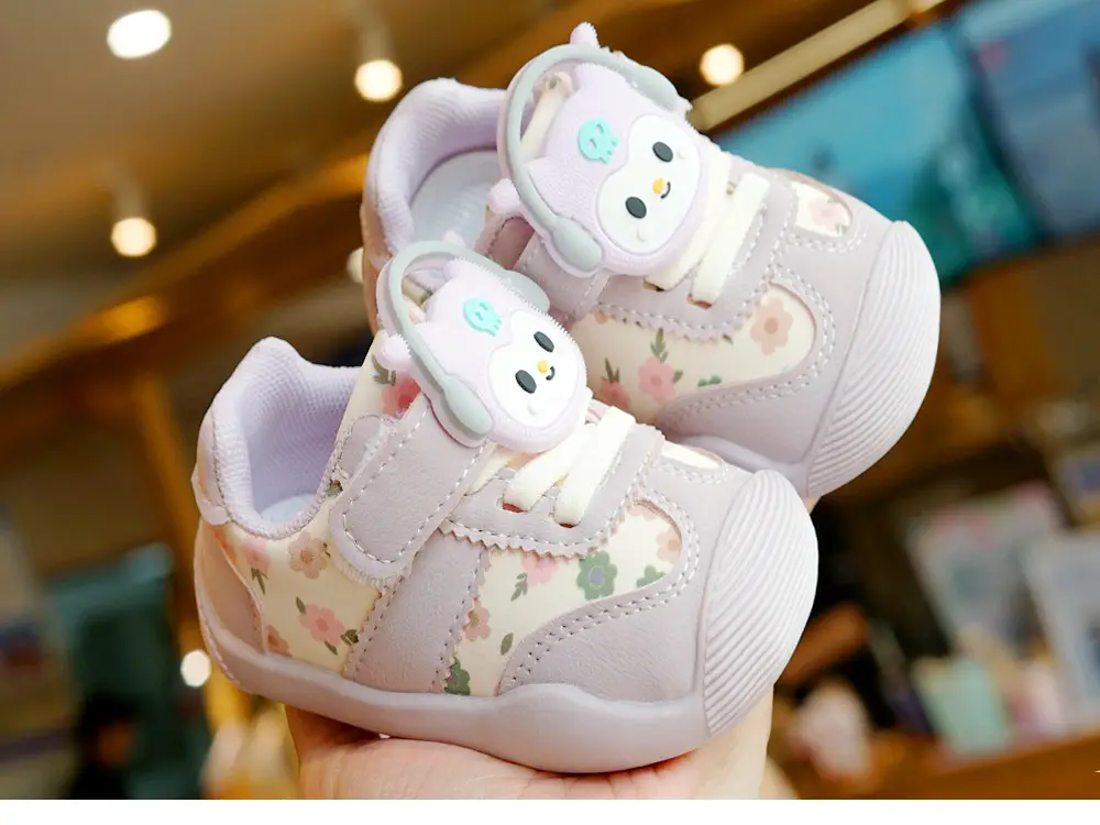 Pink Floral Toddler Shoes for 1-2 Years Old — feature 3