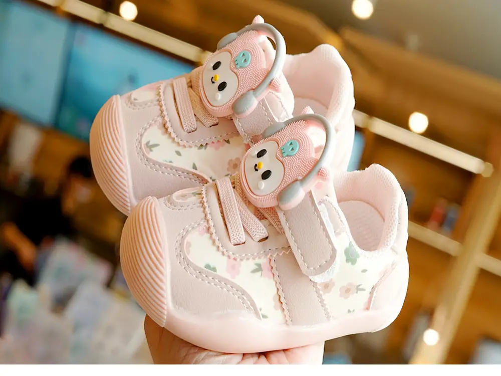 Pink Floral Toddler Shoes for 1-2 Years Old — feature 7