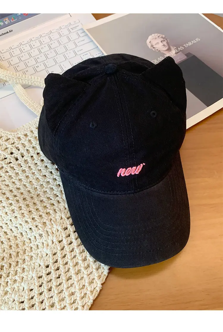 Cute Cat Ear Cap for Women Korean Style Baseball Cap — feature 11
