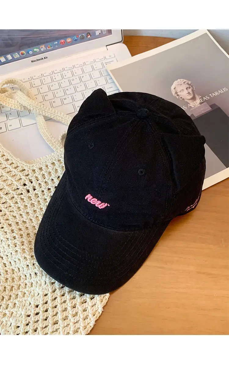 Cute Cat Ear Cap for Women Korean Style Baseball Cap — feature 12