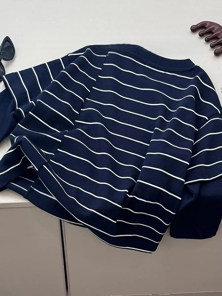 Boys Striped Long Sleeve T-Shirt 2026 Spring - Image 3