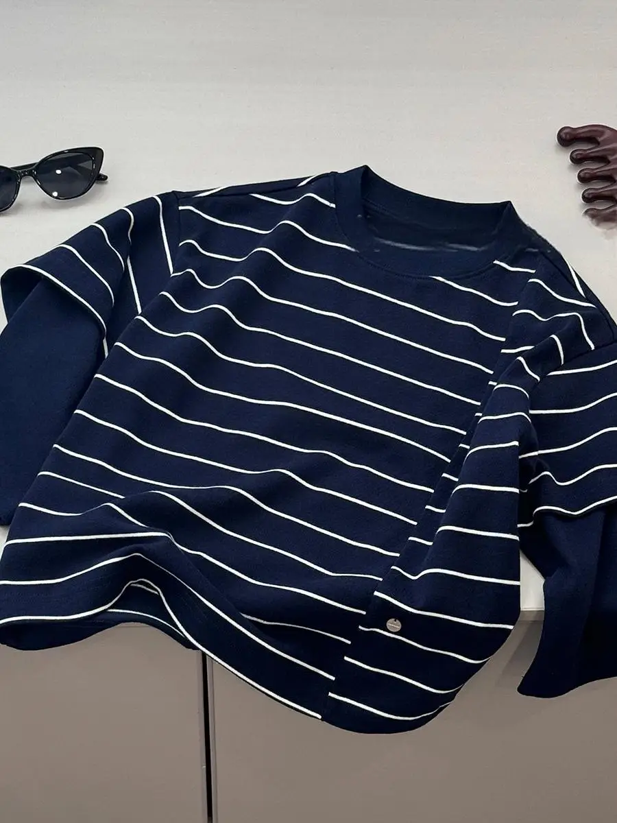 Boys Striped Long Sleeve T-Shirt 2026 Spring - Image 5