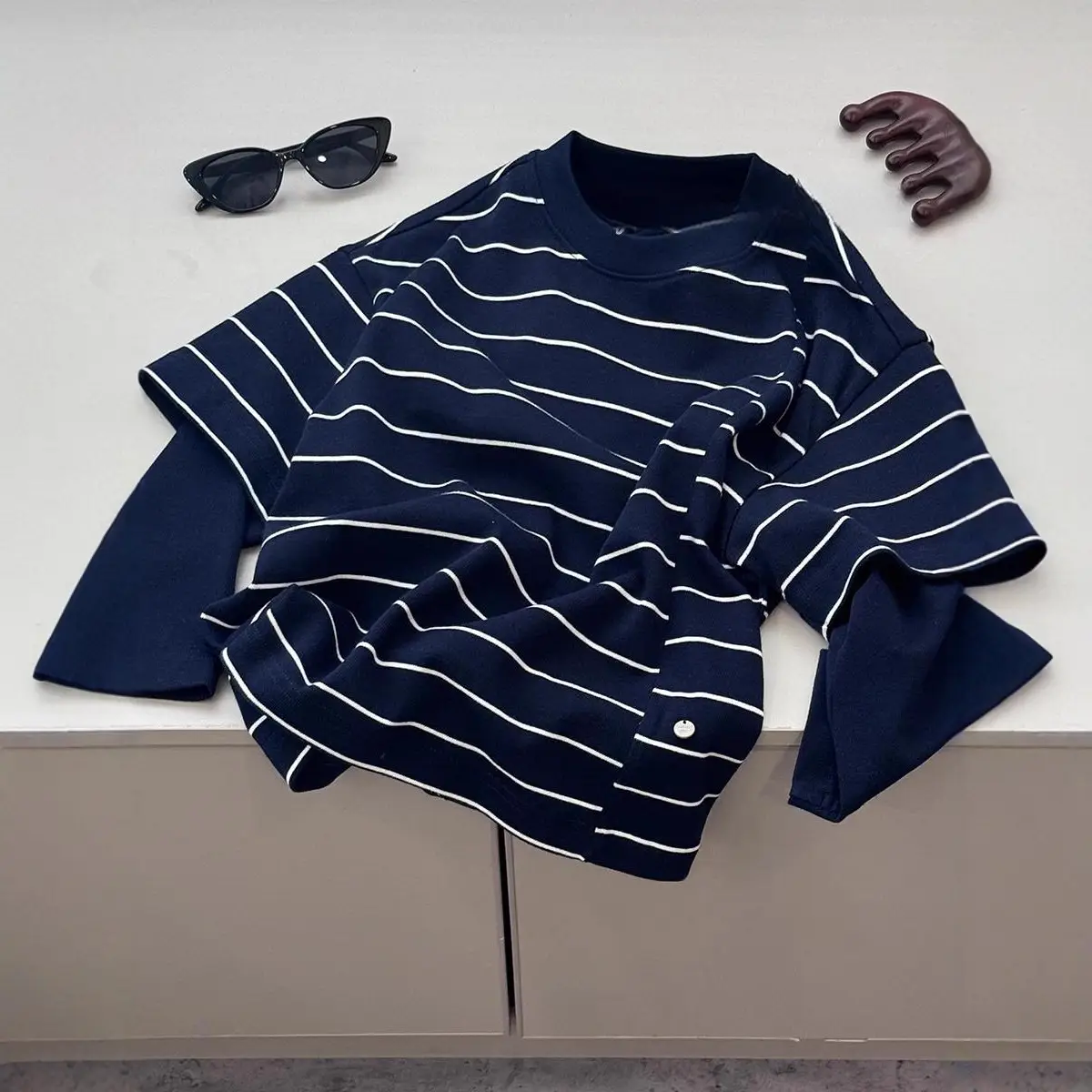 Boys Striped Long Sleeve T-Shirt 2026 Spring — feature 6
