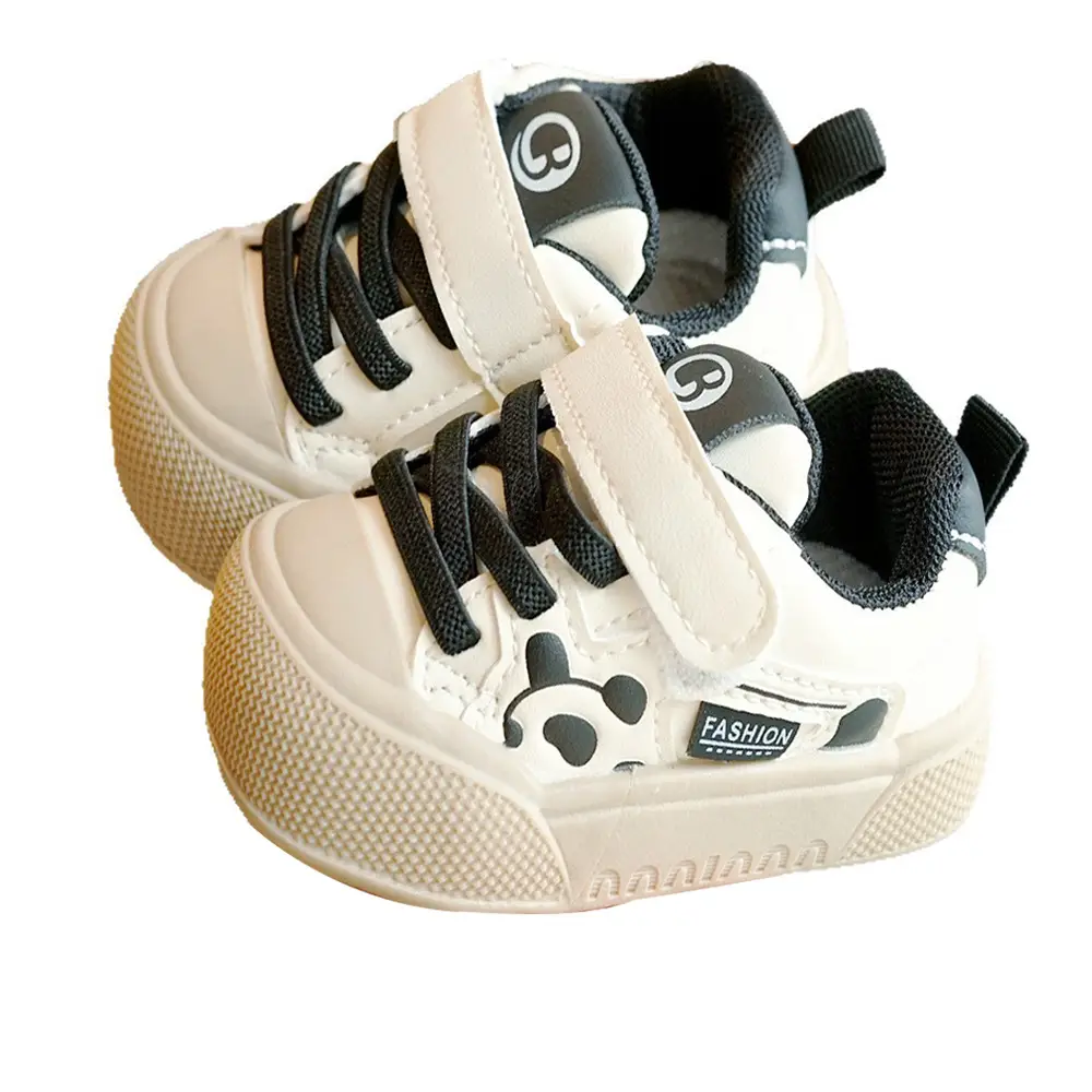 Beginner Baby Shoes for 1-2 Years Old, Soft Sole, Breathable Cartoon Design