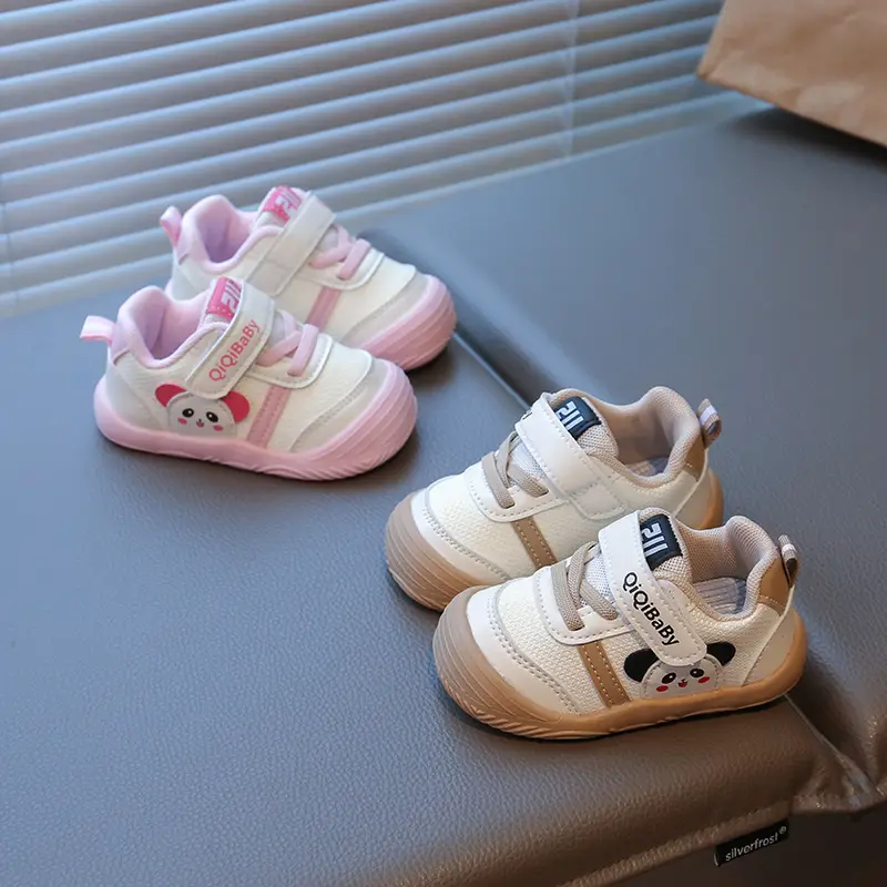 Spring and Autum Baby Girl Shoes, Boys' Sneakers, 1-3 Years Old, 2 Baby White Shoes, Casual Soft-Soled Toddler Shoes, Anti-Falling - Image 3