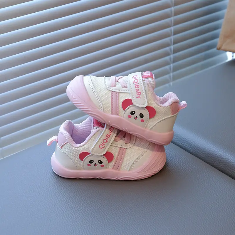 Spring and Autum Baby Girl Shoes, Boys' Sneakers, 1-3 Years Old, 2 Baby White Shoes, Casual Soft-Soled Toddler Shoes, Anti-Falling - Image 5
