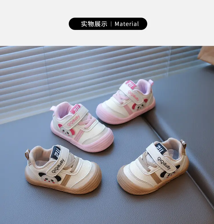 Spring and Autum Baby Girl Shoes, Boys' Sneakers, 1-3 Years Old, 2 Baby White Shoes, Casual Soft-Soled Toddler Shoes, Anti-Falling — feature 6