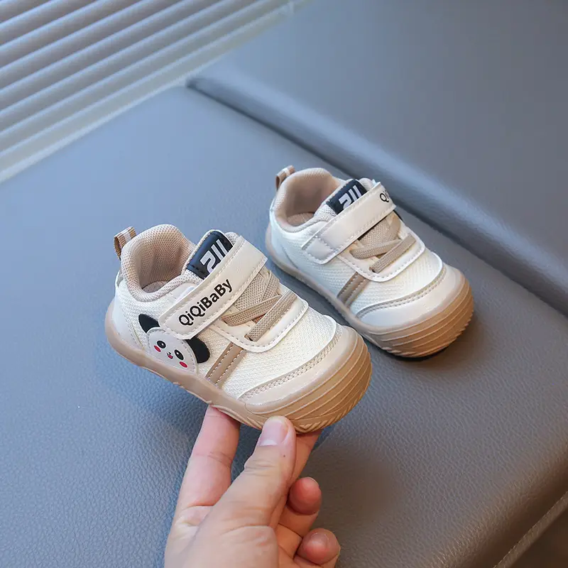 Spring and Autum Baby Girl Shoes, Boys' Sneakers, 1-3 Years Old, 2 Baby White Shoes, Casual Soft-Soled Toddler Shoes, Anti-Falling - Image 2
