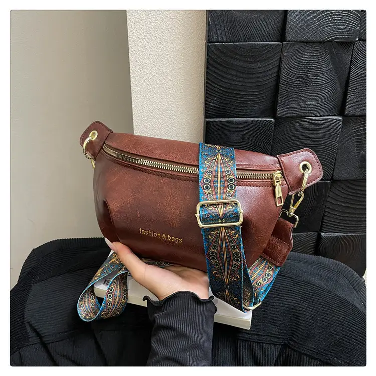 Retro Crossbody Bag Women Brown Leather 2025 — feature 14