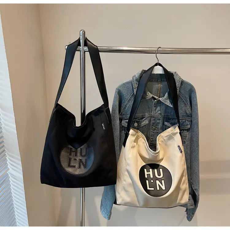 Women's Cross-Border Canvas Tote Bag with Logo — feature 1