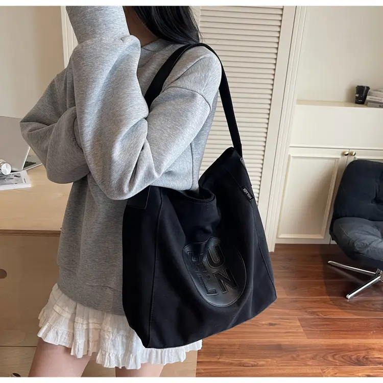 Women's Cross-Border Canvas Tote Bag with Logo — feature 19